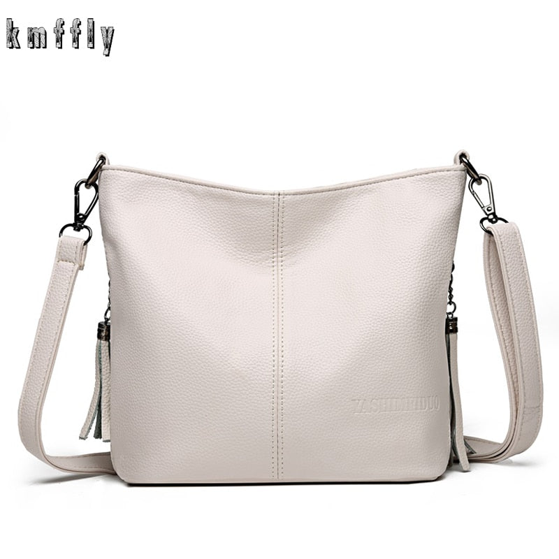 NEW Solid Colors PU Leather Shoulder Bags Fashion Women Messenger Bag Female Luxury Handbags Crossbody Bags For Women Sac a Main