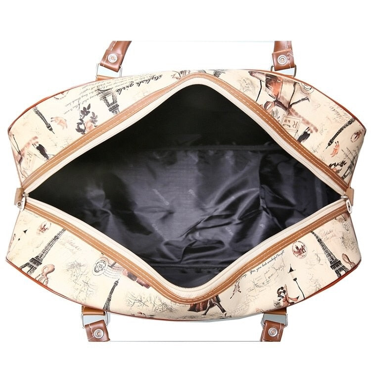 High Capacity Travel Tote Bag Woman Weekend Overnight Short Excursion Clothes Cosmetic Duffle Organizer Luggage Pouch Supplies