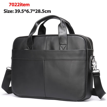 WESTAL Men&#39;s Bag Genuine Leather Men Briefcase for Laptop 14 Messenger Men&#39;s Leather Bag Business Portfolio for Document A4 7022