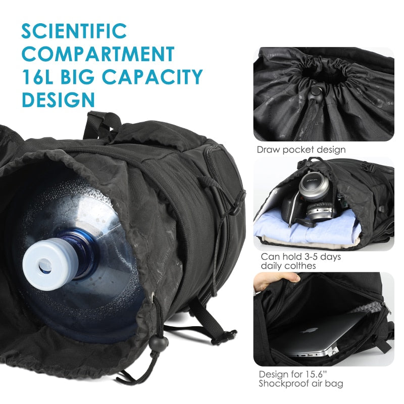 Tigernu New Large Capacity Travel Backpack Men High Quality Waterproof 15.6inch Laptop School Backpack Bags USB Male Female