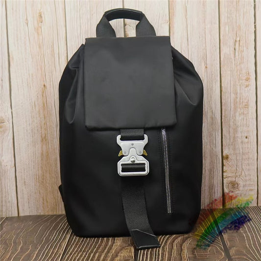 Black ALYX Backpacks Men Women 1:1  High Quality Bag Adjustable Shoulders 1017 9SM Alyx Bags Etching Logo Buckle