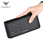 WilliamPOLO Wallet Men&#39;s Long Leather Anti-theft Swipe Bag Large Capacity Multifunctional Card Holder Wallet Simple Hand Bag