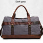 WaterProof Waxed Canvas Leather Men Travel Bag Hand Luggage Bag Carry On Large tote Vintage Men Duffle Weekend Bag big Overnight
