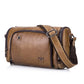 Genuine Leather Men&#39;s Shoulder Bag Vintage Casual Cowhide Crossbody Bag for male cow leather messenger bag man locomotive bag
