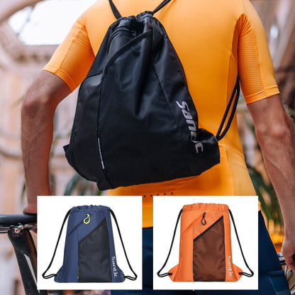 Santic Drawstring Bag Drawstring Backpack Men and Women Backpack Waterproof Cycling Sports Travel Tourism Large Capacity Folding