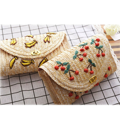 Hot Women Summer Mini Straw Beach Tote Messenger Crossbody Shoulder Bag Handbag