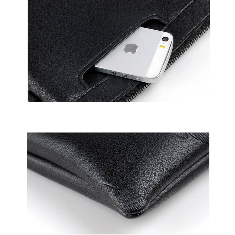 Men&#39;s Handbag High Quality PU Male Clutch Bag Large Capacity Men Hand Wallet Cell Phone Pocket Satchel for Men Purse