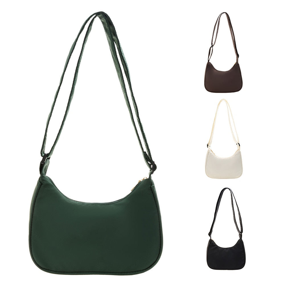 Exquisite Women Shoulder Bag Solid Color Armpit Designer Underarm Bags Leisure Ladies Crescent Daily Dumpling Bags