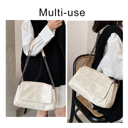 Brand Designer Women&#39;s Tote Bags Winter New Lady Shoulder Bag High Quality Leather Handbags Large Capacity Shopper Bag