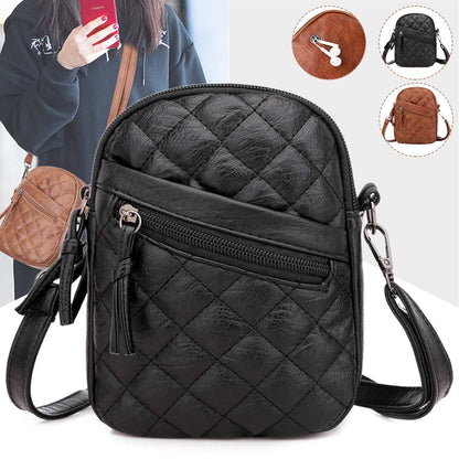 Phone Bag Wallet for Women Shoulder Bags Vintage PU Faux Soft Leather Waterproof Crossbody Handbag with Headphone Hole Gift