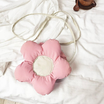 Girls Crossbody Bags Flower Lovely Cute Coin Purses Street Fashion New Style Nylon Shoulder Soft Women Handbags Ulzzang Shopping