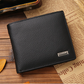 100% Genuine Leather Men Wallets Premium Product Real Cowhide Short Black Coffee