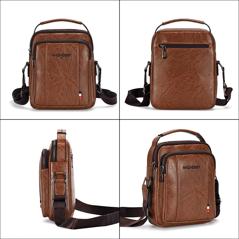 New Men&#39;s Bag PU Crossbody Bags for Men Messenger Bag Men New Designer Men&#39;s Shoulder Bags Male Handbags Top Handle bag