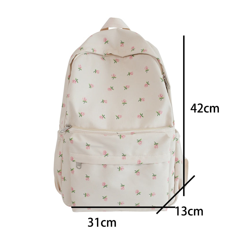 Women College Student Backpack Double Shoulder Large Capacity Travel Laptop Rucksack Book Schoolbag For Teenage Girl New