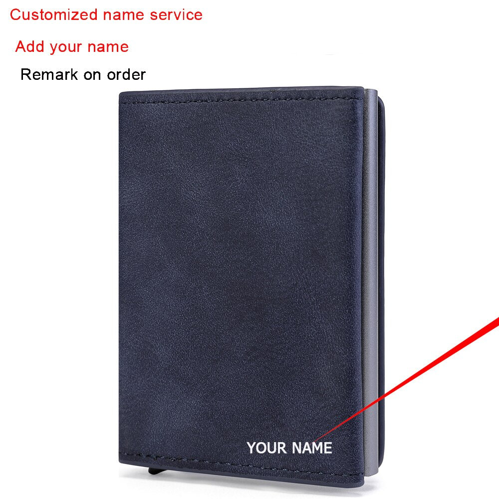 RFID  Top Pu Leather Wallet  Multifunction Magnet Wallet  Men &amp; Women Credit Card Holder with Note Compartment &amp; Coin Pocket