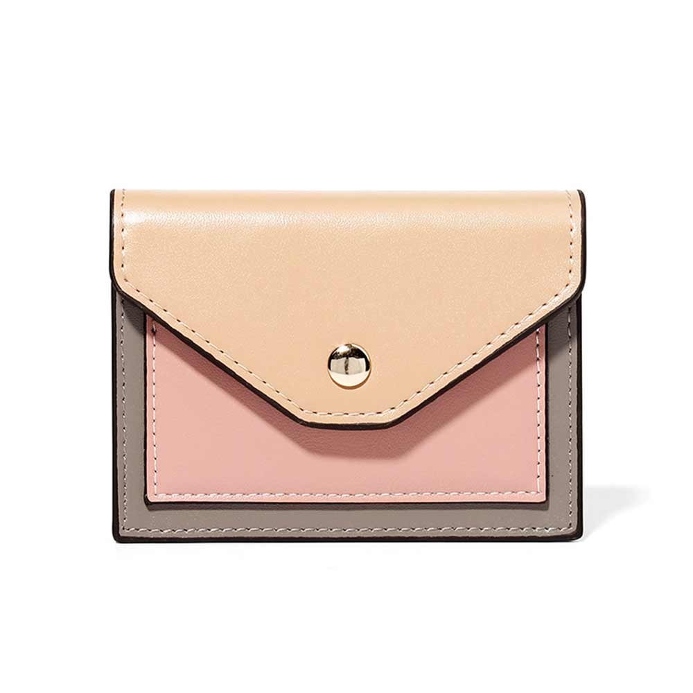11x8.3cm Small Mini Wallets for Women White Green Orange Panelled Coin Purses Fashion Female Card Holder Bag