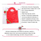 Creative Travel Eco Storage Bag Handbag Eco-friendly Reusable Folding Strawberry Tote Reusable Foldable Shopping Bag Organizer