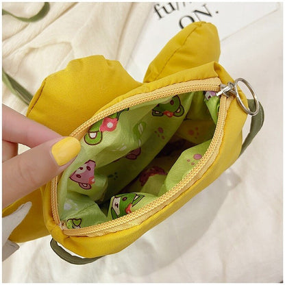 Girls Crossbody Bags Flower Lovely Cute Coin Purses Street Fashion New Style Nylon Shoulder Soft Women Handbags Ulzzang Shopping