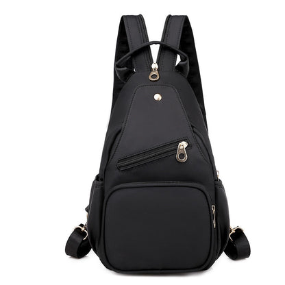 Women Small Backpack Chest Bag Sling Backpack Casual Travel Bag Simple Oxford Bagpack Crossbody Chest Bag For Go Out Shopping