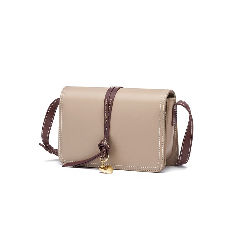 Cnoles Brand Designer Women Bag Crossbody Bag Genuine Leather Female Messenger Bags Lady Shoulder Bag