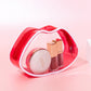 Make Up Bag Hand-held Large Capacity Multi-layer Lips Shape Hairdressing Embroidery Tool Kit Sosmetics Storage Case Toiletry Bag