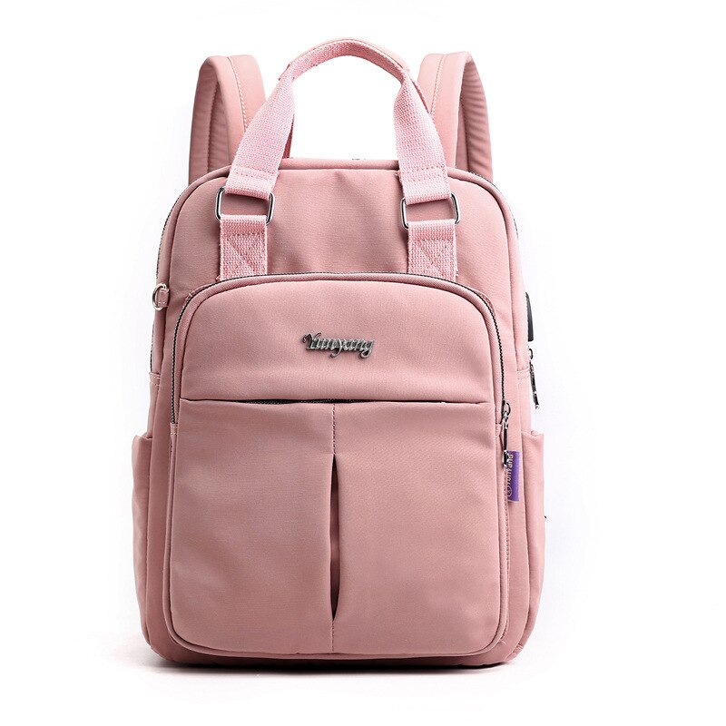 New Fashion Backpacks Women High Quality Large Capacity Backpack Laptop USB Charging Travel Bags for School Girls Mochilas Cow