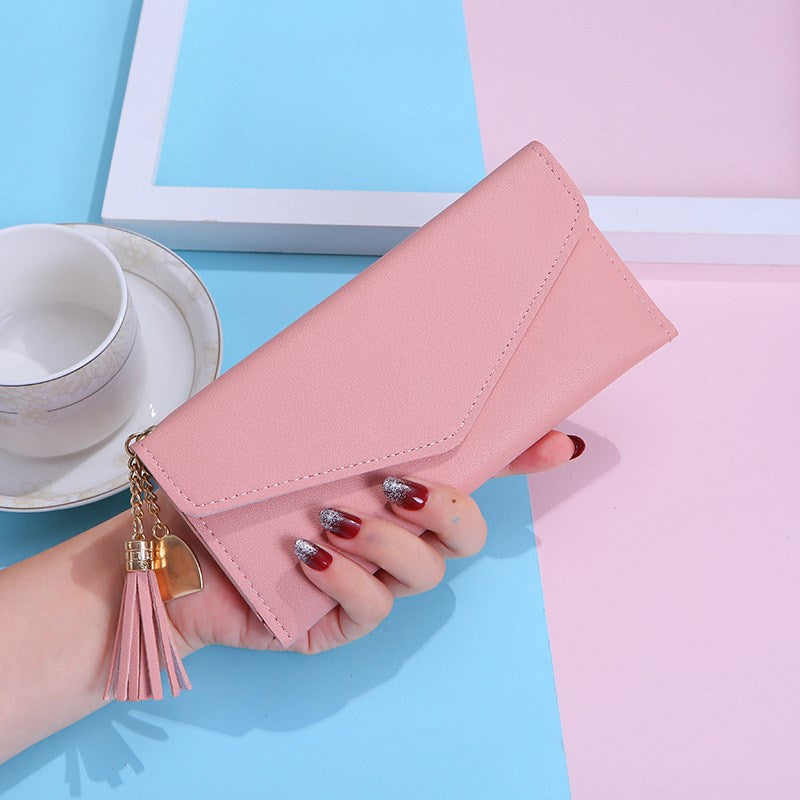 Long Tassel Wallet Women Purses  Fashion Coin Purse Card Holder Wallets Female High Quality Clutch Money Bag PU Leather Wallet