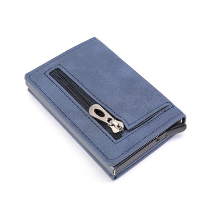 RFID  Top Pu Leather Wallet  Multifunction Magnet Wallet  Men &amp; Women Credit Card Holder with Note Compartment &amp; Coin Pocket