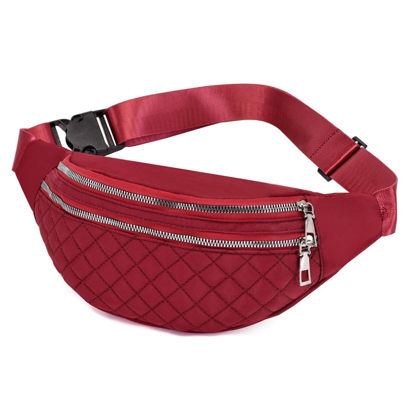 Geestock Fanny Pack for Women Nylon Waist Bags Casual Crossbody Chest Bags Unisex Hip Bum Bag Travel Belt Bag Sport Purse Pocket