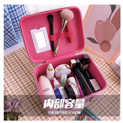 Cosmetic Bag Women Large Capacity Multifunction Makeup Bag Cartoon Dog Bear Cute Travel Wash Beauty Bag Storage Case Girl WY34