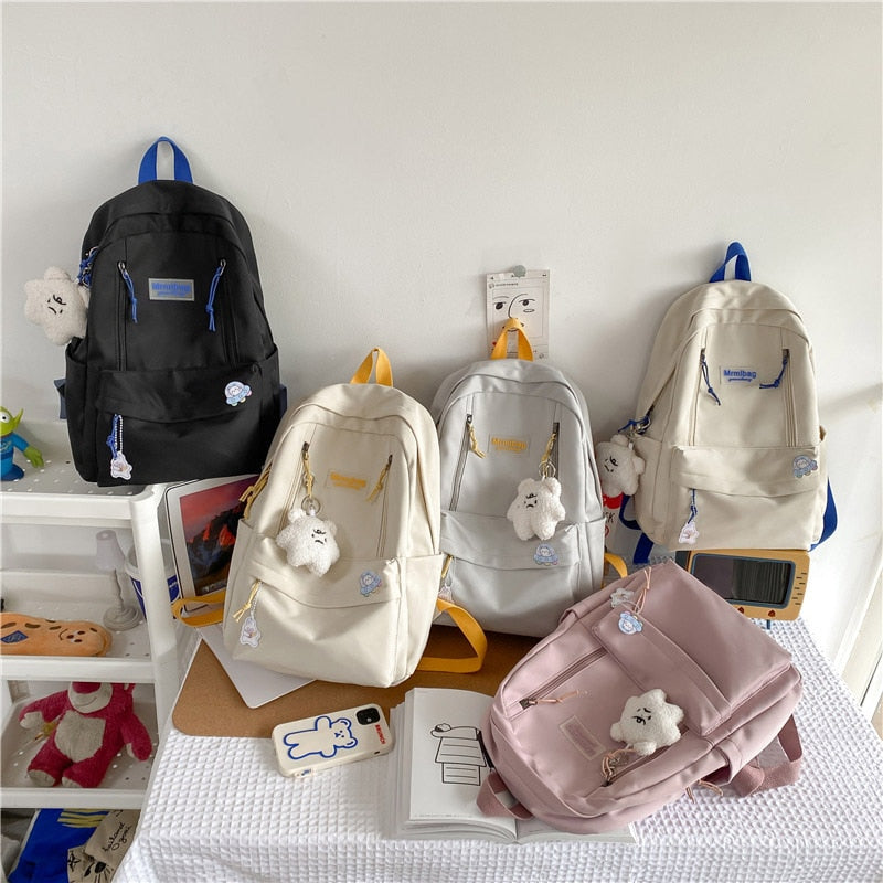 Women Backpack Teenage Girls Laptop Rucksack Student Shoulder School Bag Korean Style Schoolbag Boys Bagpack Mochila