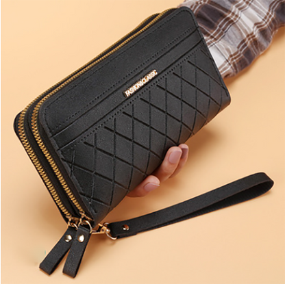 Long Women&#39;s Wallet Female Purses Tassel Coin Card Holder Pu Leather Clutch Money Bag