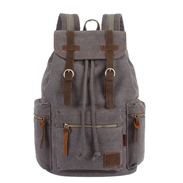 vintage canvas Backpacks Men And Women Bags Travel Students Casual For Hiking Travel Camping Backpack Mochila Masculina