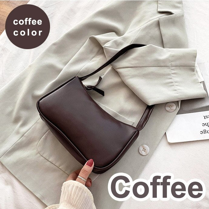 Handle Bag Women Retro Handbag PU Leather Shoulder Totes Underarm Vintage Top Handle Bag Female Small Subaxillary Bags Clutch