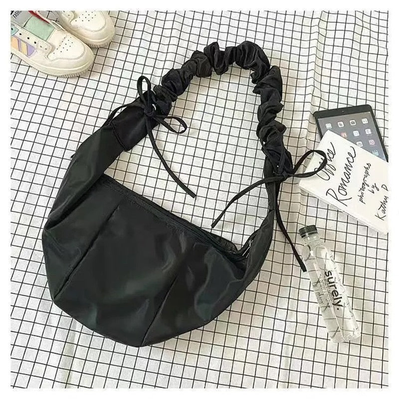 Korean Canvas Crossbody Bag for Women Nylon Waterproof Female Handbags Girl Student Shoulder Messenger Book Bag Satchels