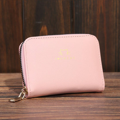 New Women Wallet Many Muti-Card Holder Ladies Small Purse Zipper Hasp Card Case High Quality Wallets Credit Card Bag Purse