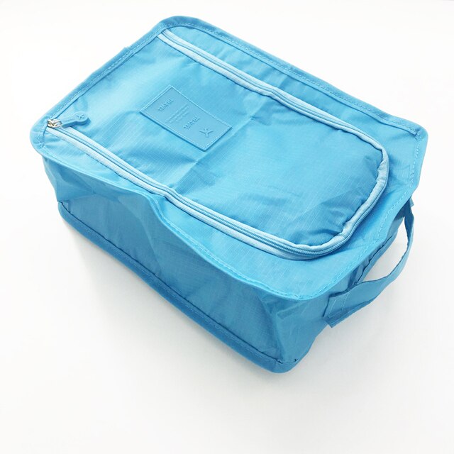 Travel Portable Waterproof Shoes Bag Organizer Storage Pouch Pocket Packing Cubes Handle Nylon Zipper Bag Travel Accessoriess