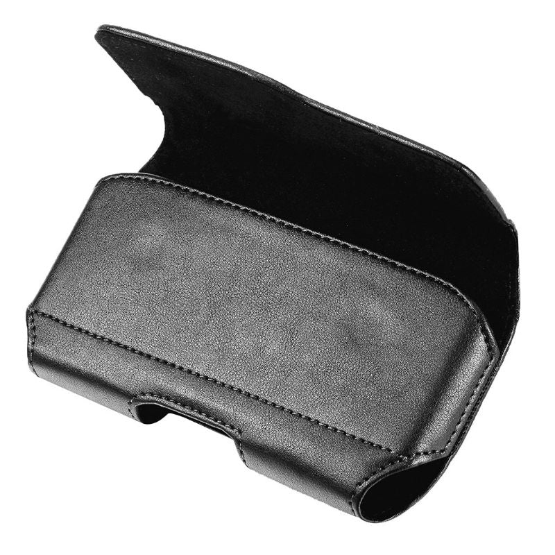 Horizontal Leather Belt Case Holster Pouch Sleeve Phone Holder for Men Travel Outdoor