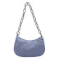 Women Retro Corduroy Solid Color Underarm Bag Chain Small Handbags Female Daily Street Crossbody Bags Fashion Underarm Bags New