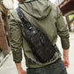 Newest Men Chest Bag Nylon Waterproof Crossbody Bag With Eye Multipurpose Travel Phone Black Shoulder Bag Brand Design