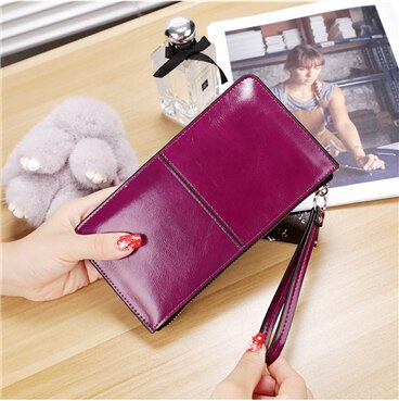 Luxury Women&#39;s Wallet Ladies PU Leather Long Women&#39;s Mobile Phone Bag Card Bag Handbag Fashion Convenient Wallet Women