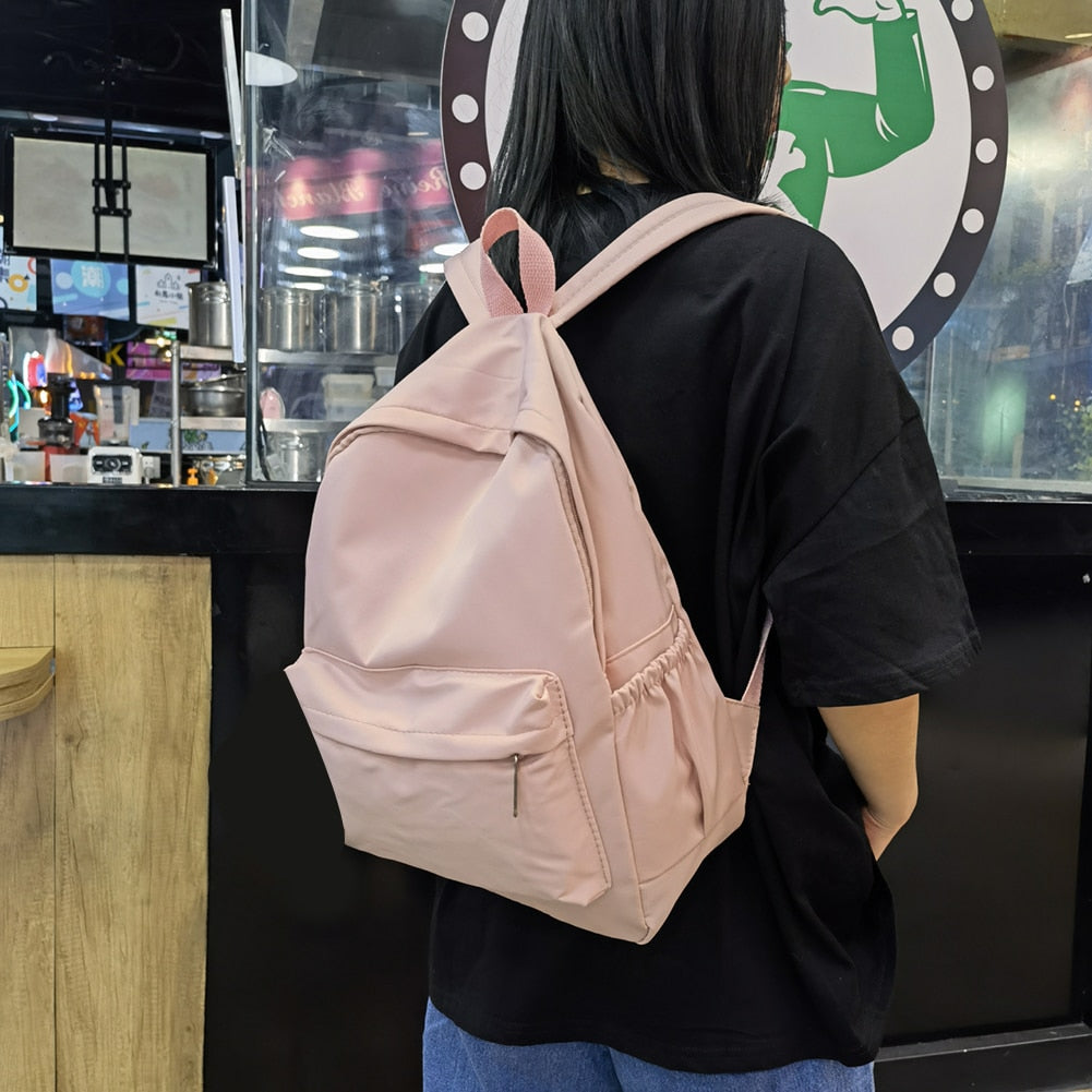 Fashion Women's Backpack Preppy Style Female Book bag Nylon Backpack for Teenagers College Students Large Capacity School Bags