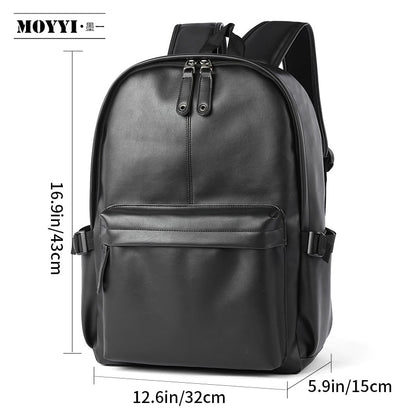 Stylish Women&#39;s BackpacksHhigh-End Leather Waterproof And Breathable Shoulder Bag For Teenagers Csual Travel Black Backpack