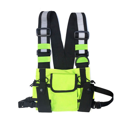 Streetwear Men Bag Tactical Vest Hip Hop Style Crossbody Chest Bags Packs for Fashion Punck Chest Rig Vest Waist Bag Unisex