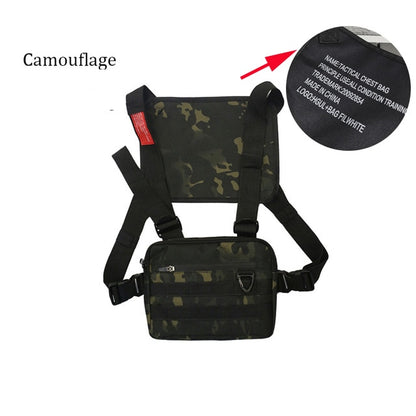 New Chest Rig Hip-Hop Men Bag Casual Function Outdoor Style Chest Bag Small Tactical Vest Bags Streetwear Male Waist Bags