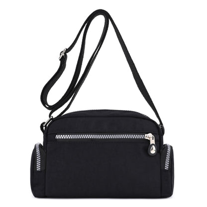 Women Fashion Nylon Shoulder Bag Solid Color Zipper Waterproof  Female Crossbody Bag Ladies Travel Handbag