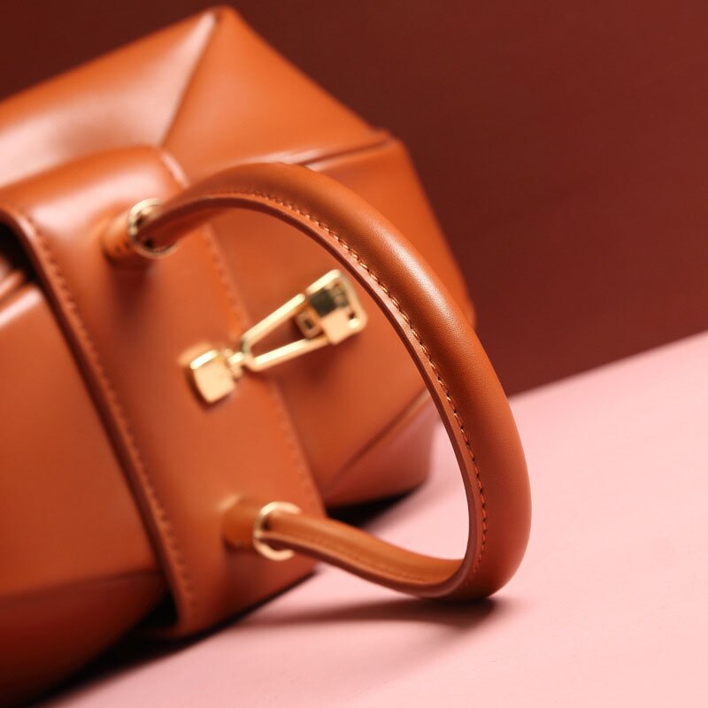 7 Colors Women Genuine Leather Dumpling Bag Ladies Casual Big Capacity Fashion Tote Handbag MB629