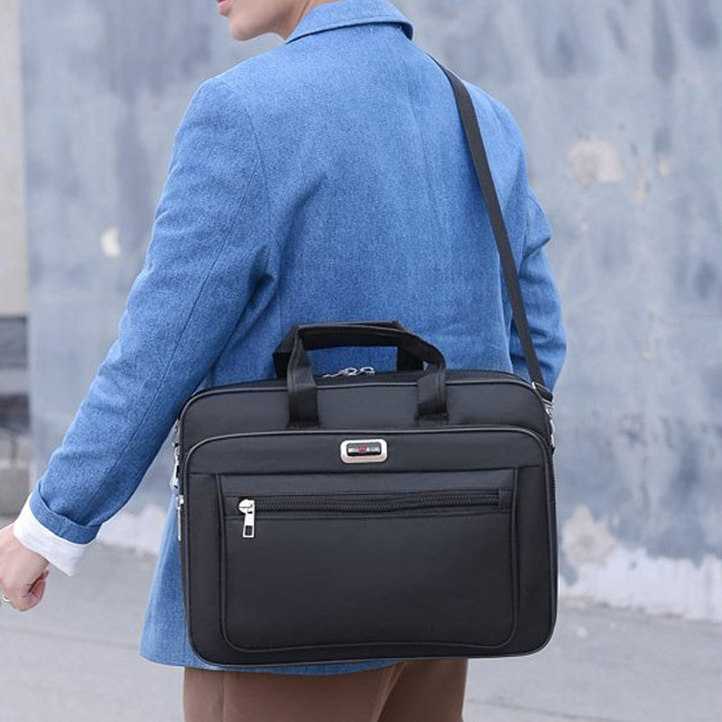 AOTTLA Men&#39;s Briefcase Bag Big Capacity Men&#39;s Bag Handbag Shoulder Bag For Male Toolkit Business Men Document Bag Messenger Bag