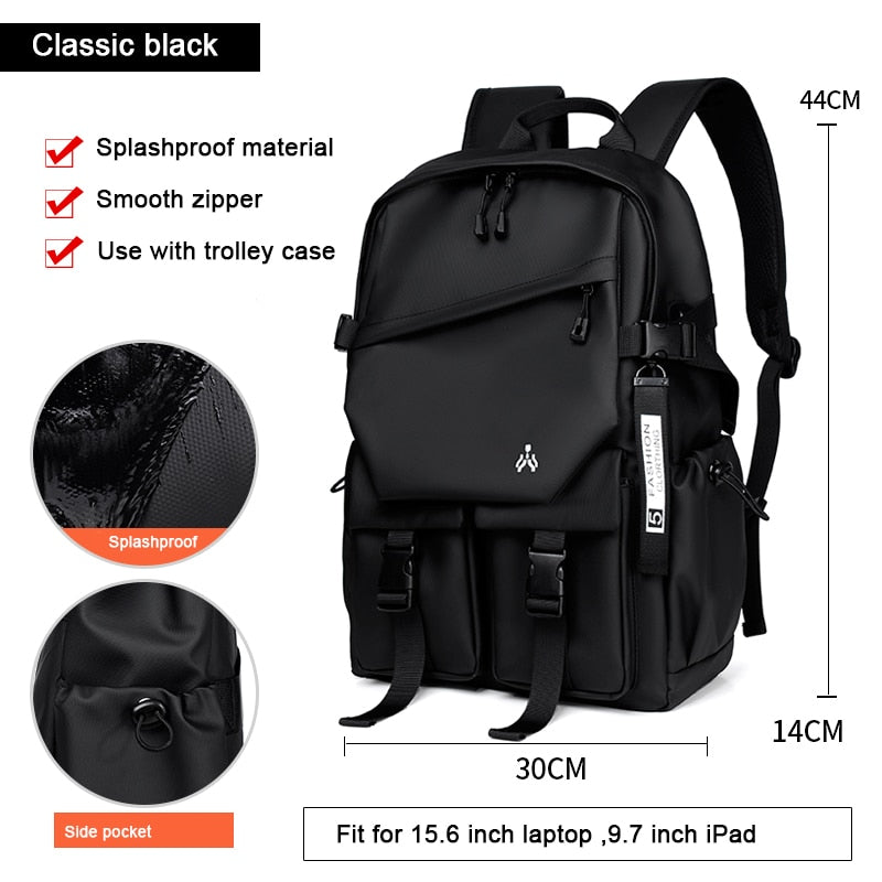 Male Mochila 15.6 16 17 Inch Laptop Backpacks Extra Large Anti-Theft Business Travel School Backpack Bag with USB Charging Port