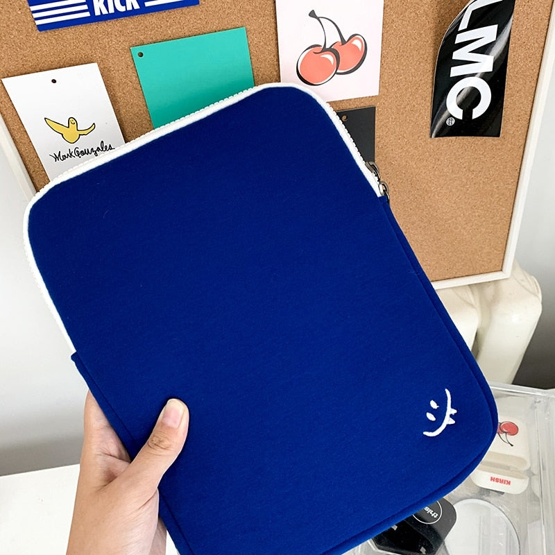 Novel Blue Dinosaur Tablet Case Laptop Storage Bag For Mac IPad Pro 9.7 10.5 11 12 13 15inch Girls Boys Inner Sleeve Bag Pouch